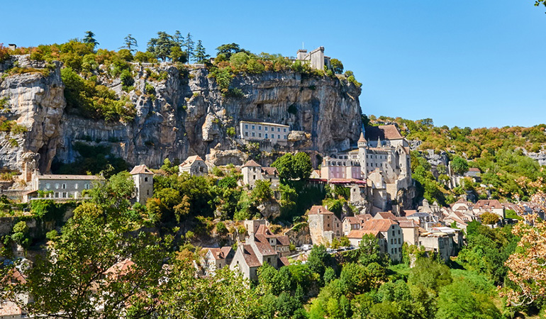 Rocamadour, vast site of the Occitanie