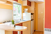 4 persons mobile home's kitchen