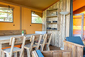 Safari tent's dinning-room