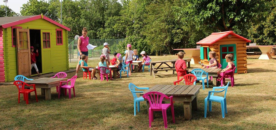 Kids club at camping l'Évasion located in the Lot