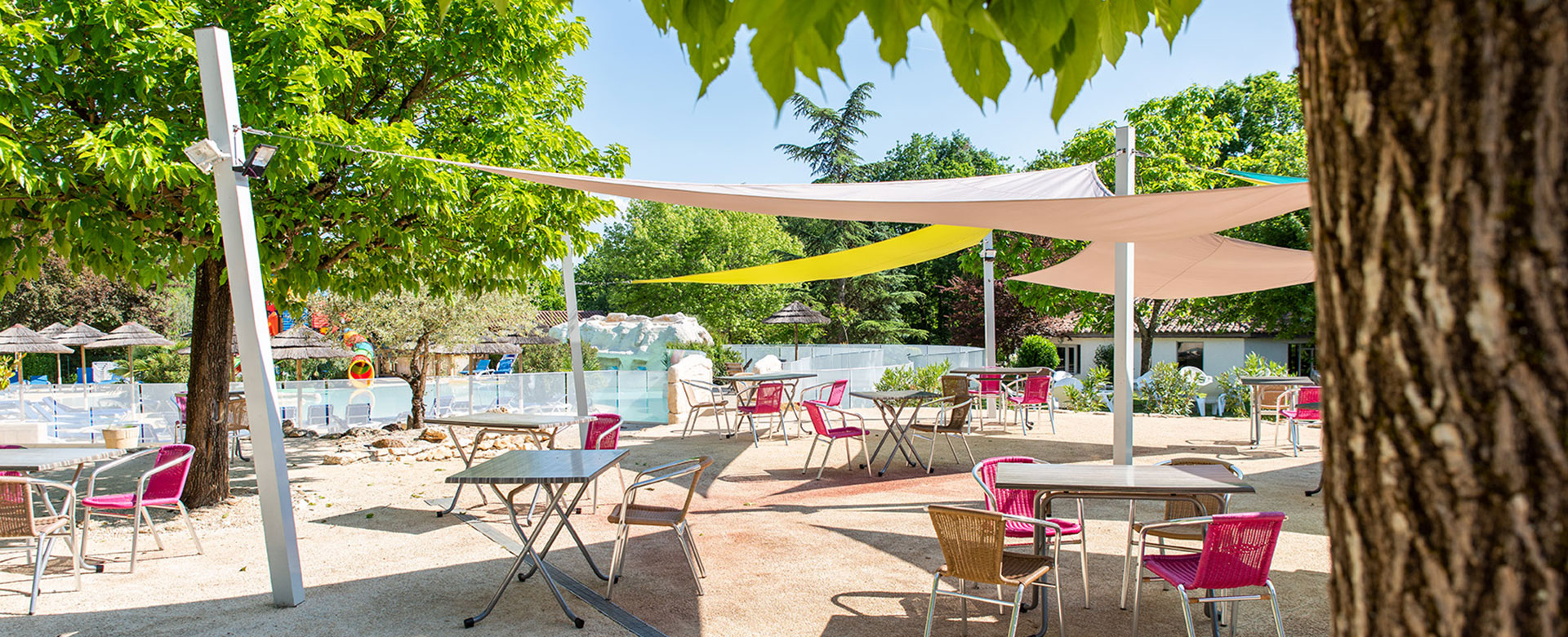 Restaurant du camping l'Évasion dans le Quercy