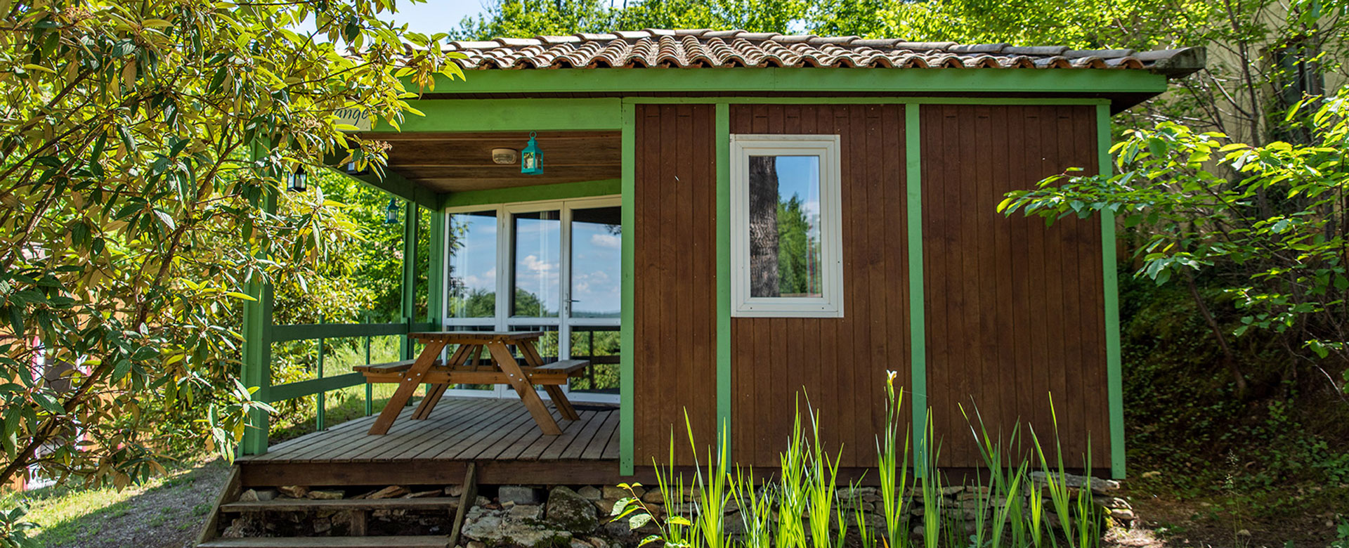 Chalet Sarlat au camping l'Évasion dans le Lot