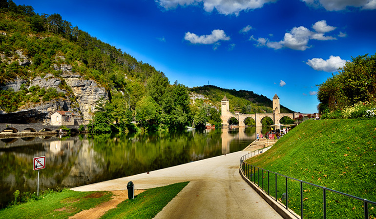 Cahors, vast site of the Occitanie